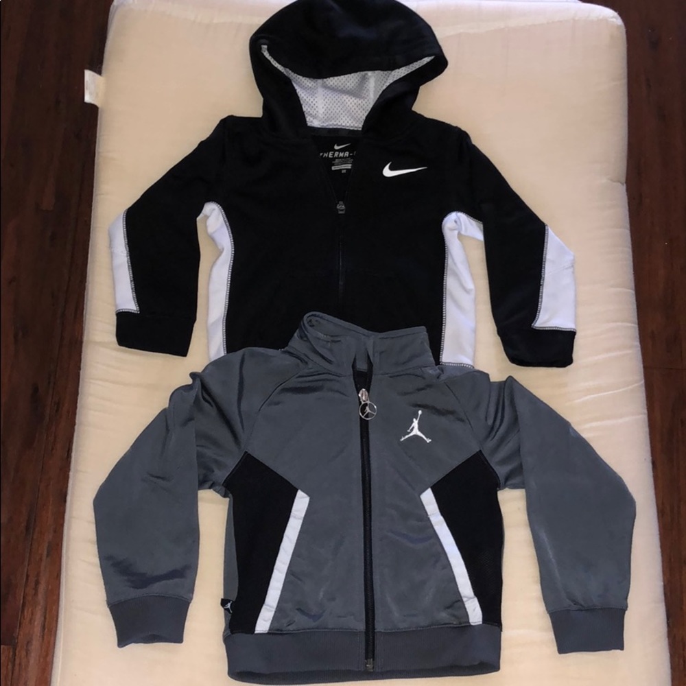 Nike and Jordan sport jackets for boys 3t